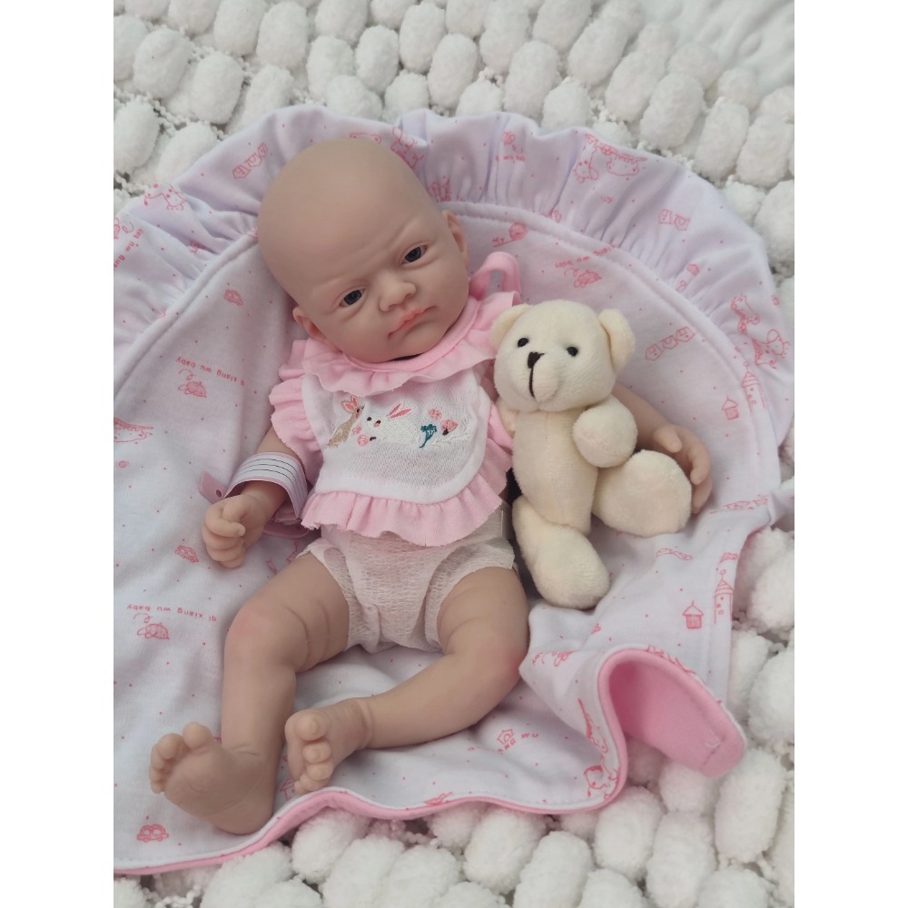 Reborn Baby Doll Silicone Realistic - 12-calowa, miękka, silikonowa lalka Reborn, realistyczna,