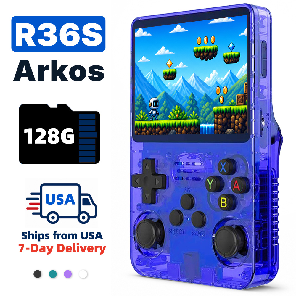 Retro Handheld Game Console R36S - Konsola Retro Przenośna 2026 z Ekranem