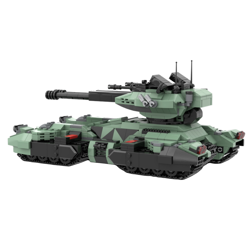 Lego Compatible Military Tank - Klocki konstrukcyjne MOC UNSC Grizzly Tank,