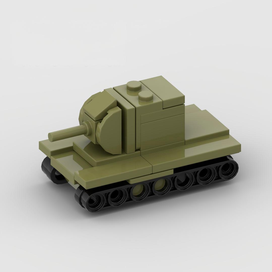 Lego Compatible Military Tank - Dekoracja na biurko - wojskowy pojazd,