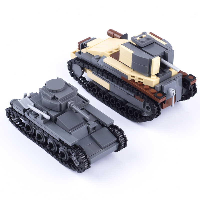 Lego Compatible Military Tank - WW2 japonia wojskowy czołg klocki figurki