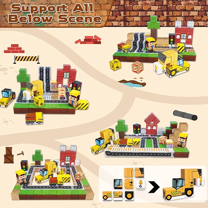 100 SZTUK Klocków Magnetycznyc – Magnetic Building Tiles Set 100Pcs recenzja i cena