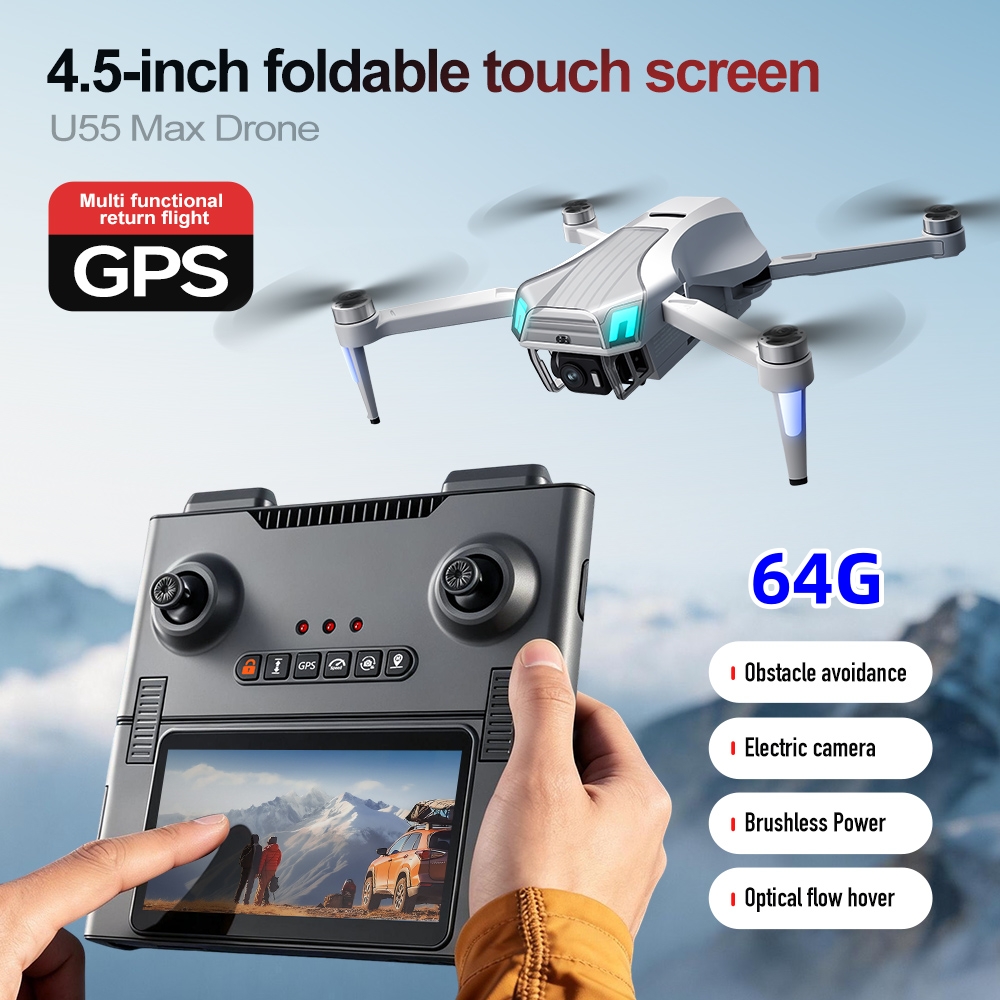 NCZOBOE U55 Profesjonalny Dron – Fpv Brushless Rc Drone 4K recenzja i cena