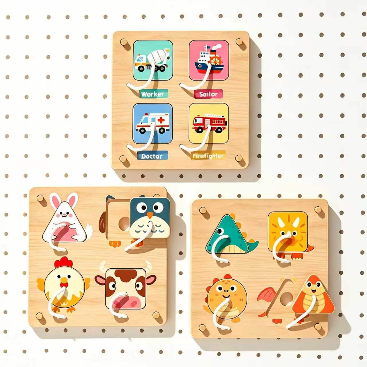Drewniana tablica Montessori d – Montessori Wooden Busy Board Toddler recenzja i cena