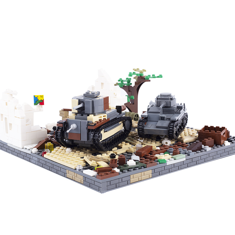WW2 japonia wojskowy czołg klo – Lego Compatible Military Tank recenzja i cena