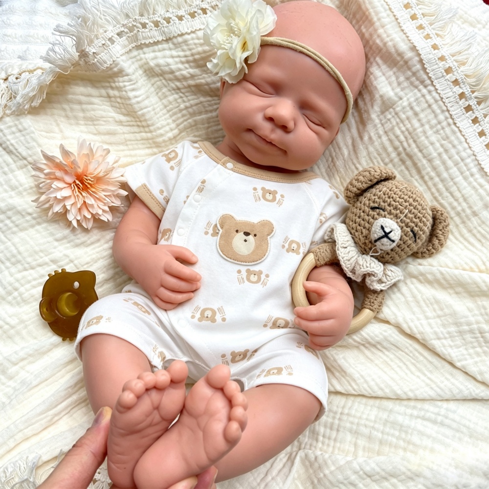 20-calowa Nielakierowana Lalka – Reborn Baby Doll Silicone Realistic recenzja i cena
