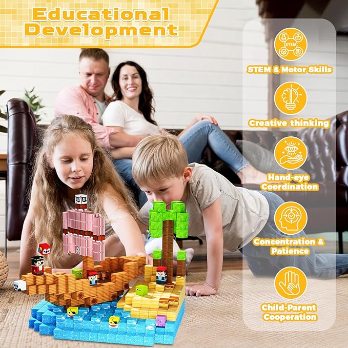 Magnetyczne Klocki - 100 szt.  – Magnetic Building Tiles Set 100Pcs recenzja i cena